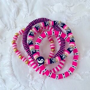 Set of 7” Clay Bead Bracelets